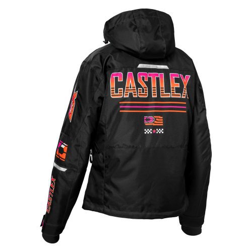 Castle G7 Strike Black PinkGlo Orange back