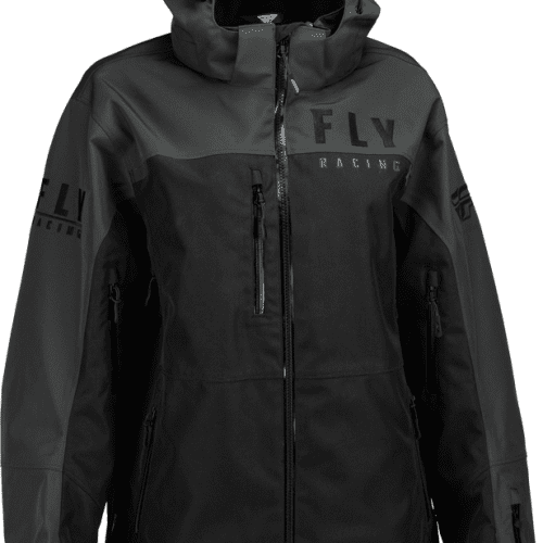 Fly carbon womens snowmoible jacket black grey