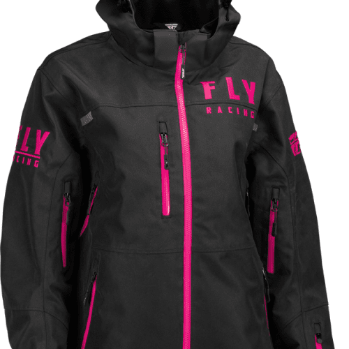 Fly carbon womens snowmoible jacket pink