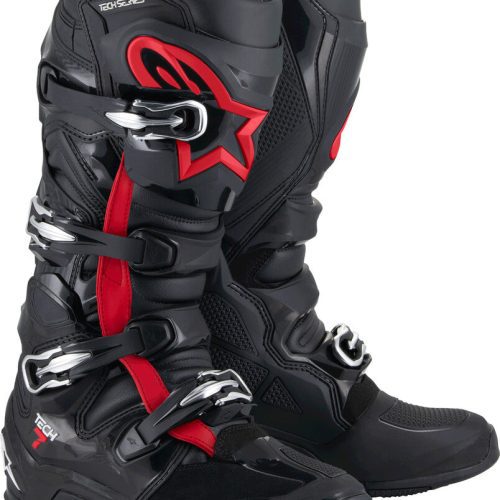 alpinestars tech 7 boots black red