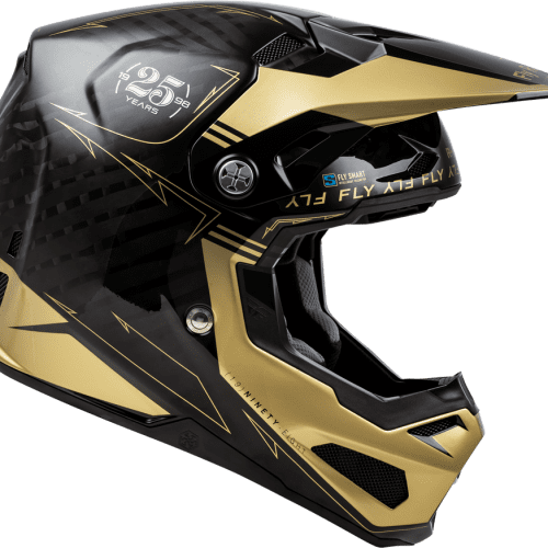 fly racing formula s legacy helmet gold side