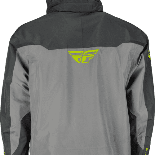 fly racing incline mens snowmobile jacket blk grey back