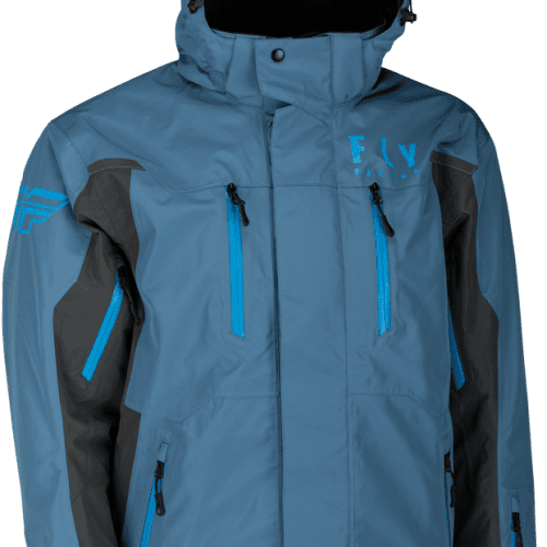 fly racing incline mens snowmobile jacket blue