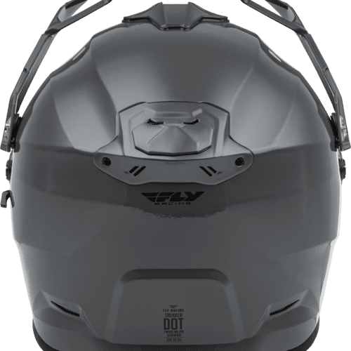 fly trekker electric shield helmet grey back