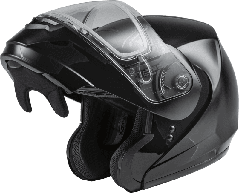 gmax md04s snow helmet black open